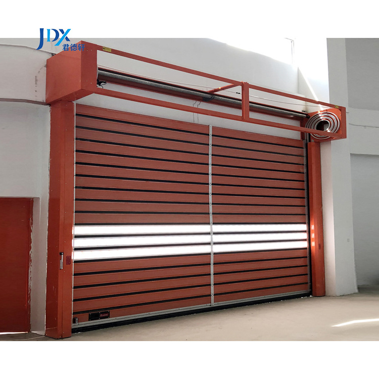 Fast Hard Metal Roll Up High Speed Garage Door Warehouse Hard Metal Fast Speed Spiral Door