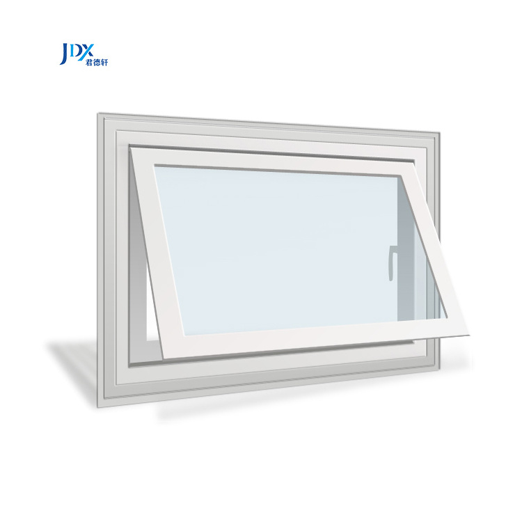 Commercial House Horizontal Storm Windows Aluminum Alloy Double Awning Window Full Opening Large Awning Windows