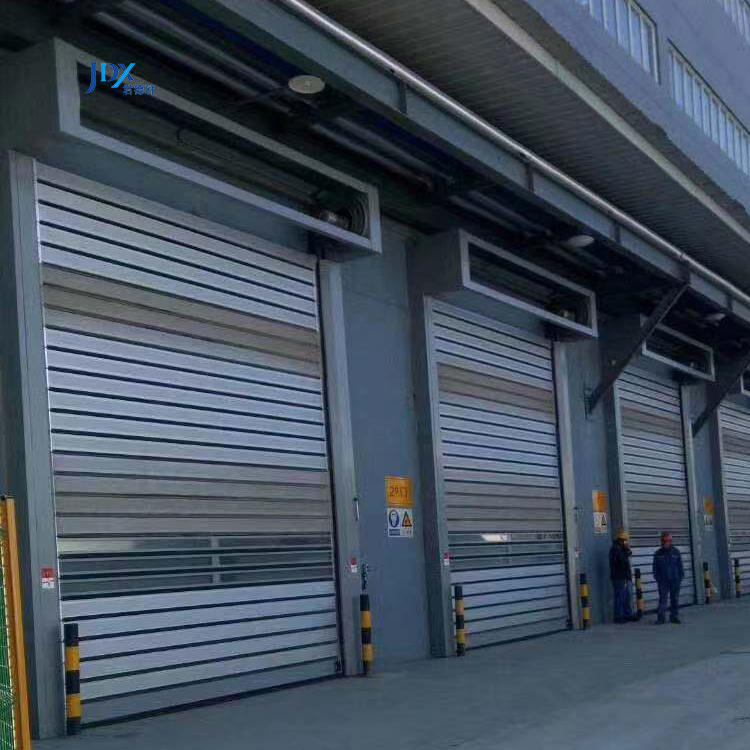 Factory Industry Automatic Aluminum Alloy Panel Steel Rolling Up Hard Shutter High Speed Hard Panel Door