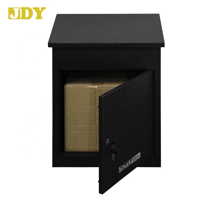 Apartment Porch Freestanding Self Locking Secure Pillar Parcel Box Locker Package Mailboxes