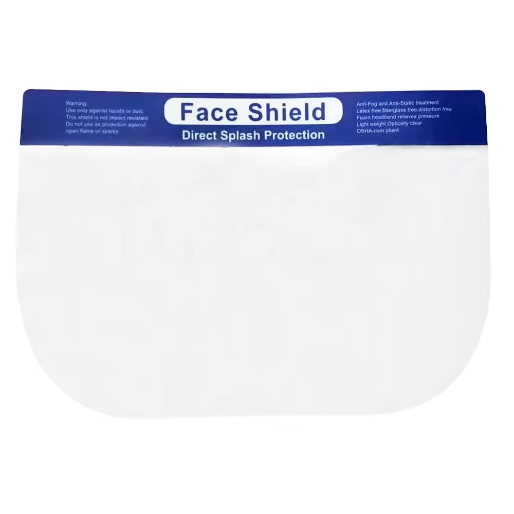 Factory Direct Skin Friendly Dustproof Anti-Fog Splash Adjustable Eye Protective Faceshield Disposable Face Shield