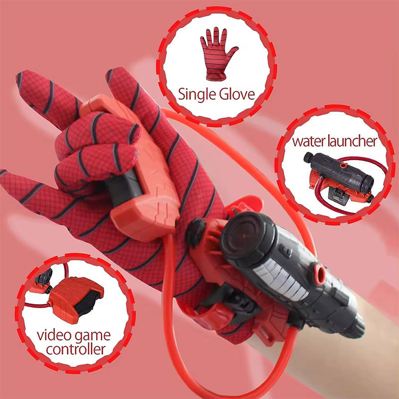 Outdoor Activities Shooting Water Gun Role Play Wrist Squirt Water Gun Launcher Gloves Web Shooter Toys