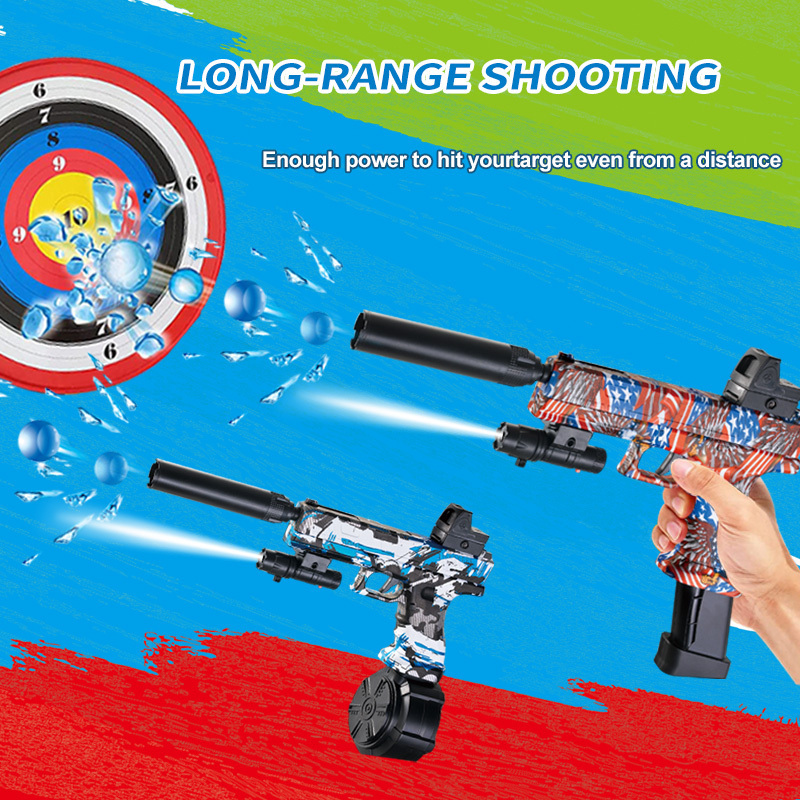 Gel Ball Blaster Gun Splatter Gun Self Water Bomb Gun Child Toys Outdoor Activity Game Playing Toys