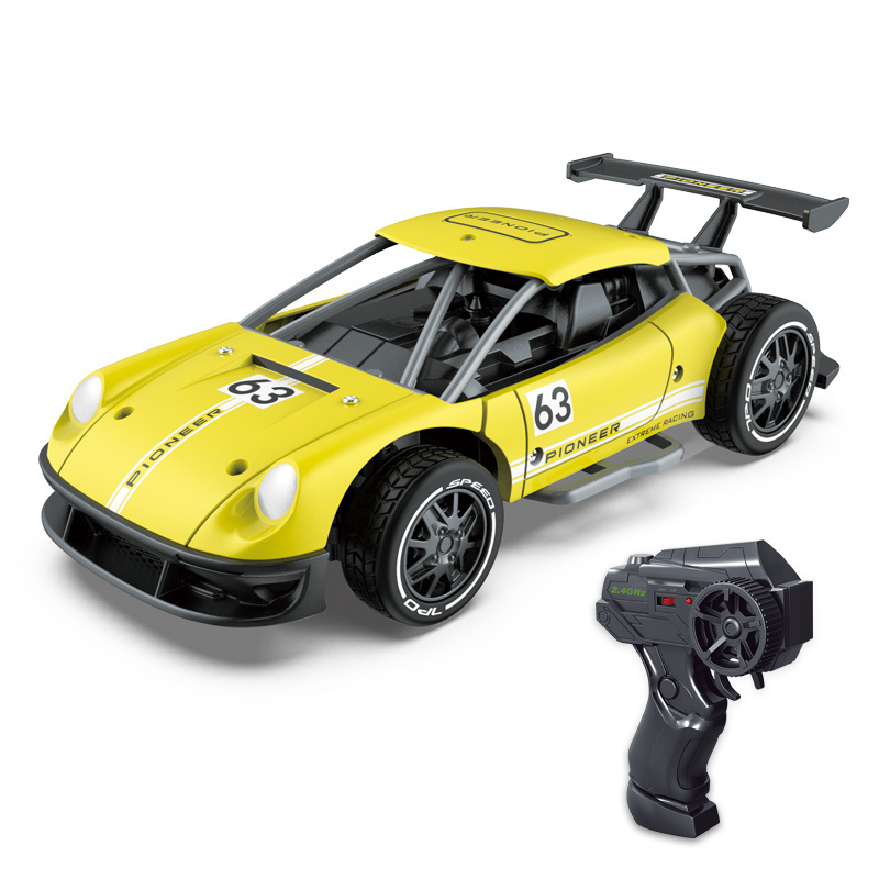 2.4GHz Remote Control High-Speed Car 1:24 Scale Wireless Electric Automatic RC Car Alloy Toys for Children