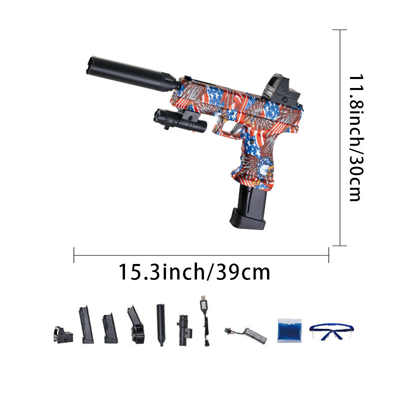 Gel Ball Blaster Gun Splatter Gun Self Water Bomb Gun Child Toys Outdoor Activity Game Playing Toys