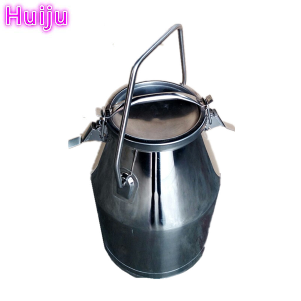 Milk Pot Stainless Steel milk bucket /  storage tank container / milk can with lid