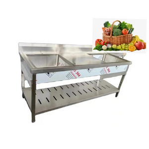 stainless steel kitchen sink  2 Compartment Sink for restaurant