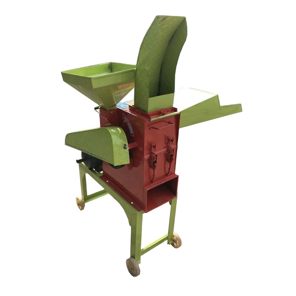 Animal Grass Straw Feed Crusher Multifunction Chaff Cutter Machine With Chopper Progressing Milling Machinery