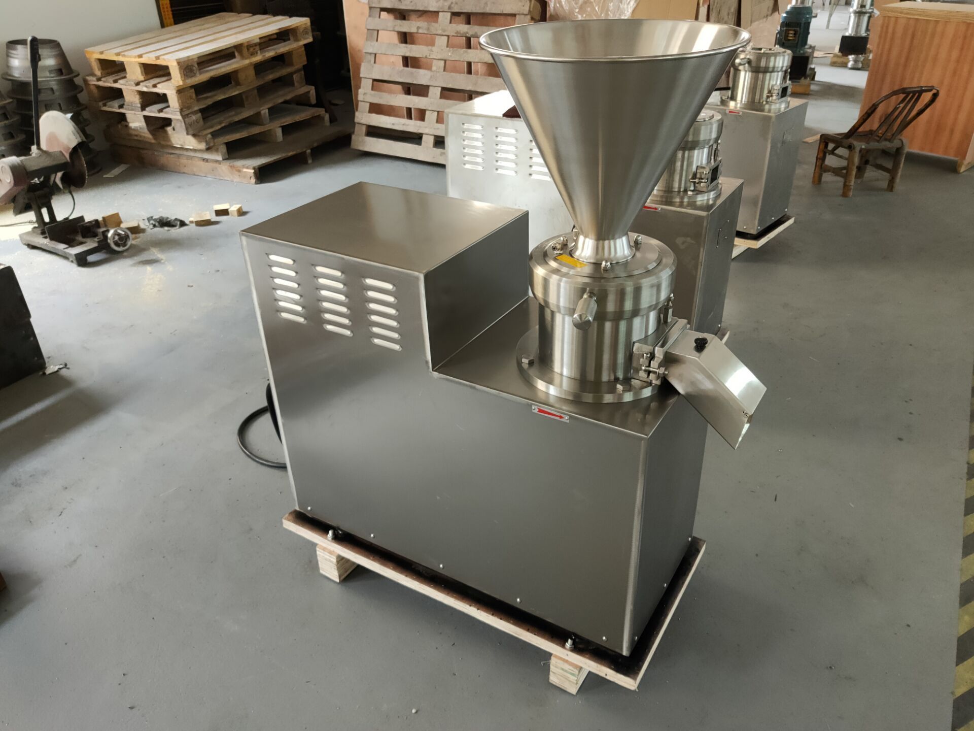 500kg/hour Peanut butter tahini grinder wet colloid mill /food grinding machine chili sauces tomato bean grinder HJ-MJS-120