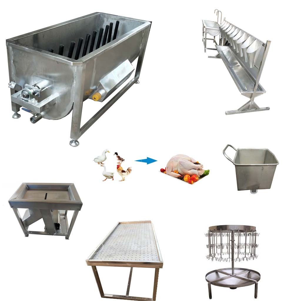 100-500 live chicken slaughter equipment bird cutting killing machines