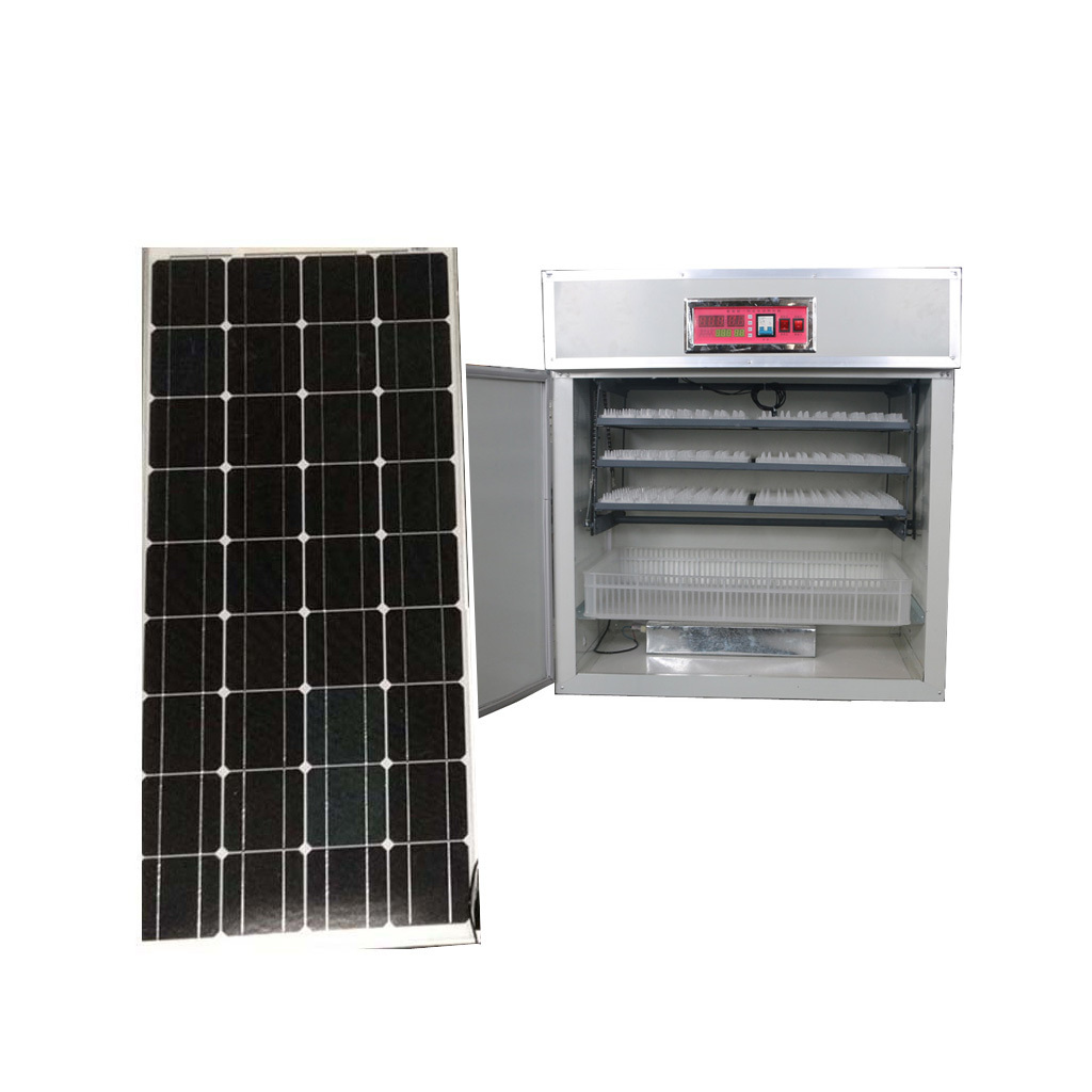 AC/DC Dual Power Supply 500 egg incubator and hatcher fully automatic solar