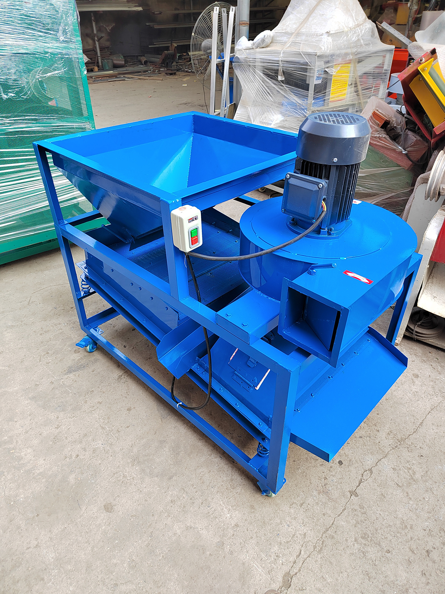 castor seed cleaning machine rice sorting machine sesame cleaning machine HJ-CM026  (with fan)