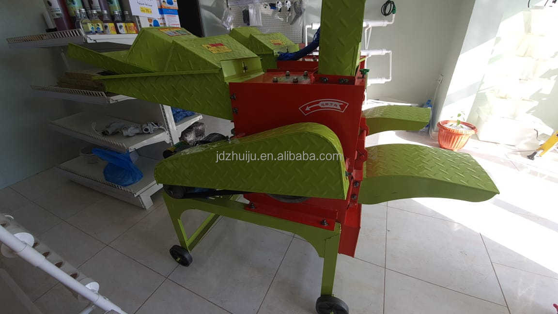 Animal Grass Straw Feed Crusher Multifunction Chaff Cutter Machine With Chopper Progressing Milling Machinery