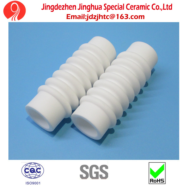 Outer Screw Thread Al2O3 Alumina Ceramic Tube