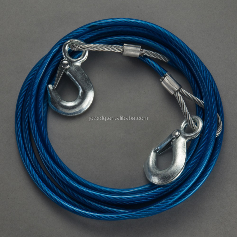 Car Steel Tow Rope Recovery Towing Strap