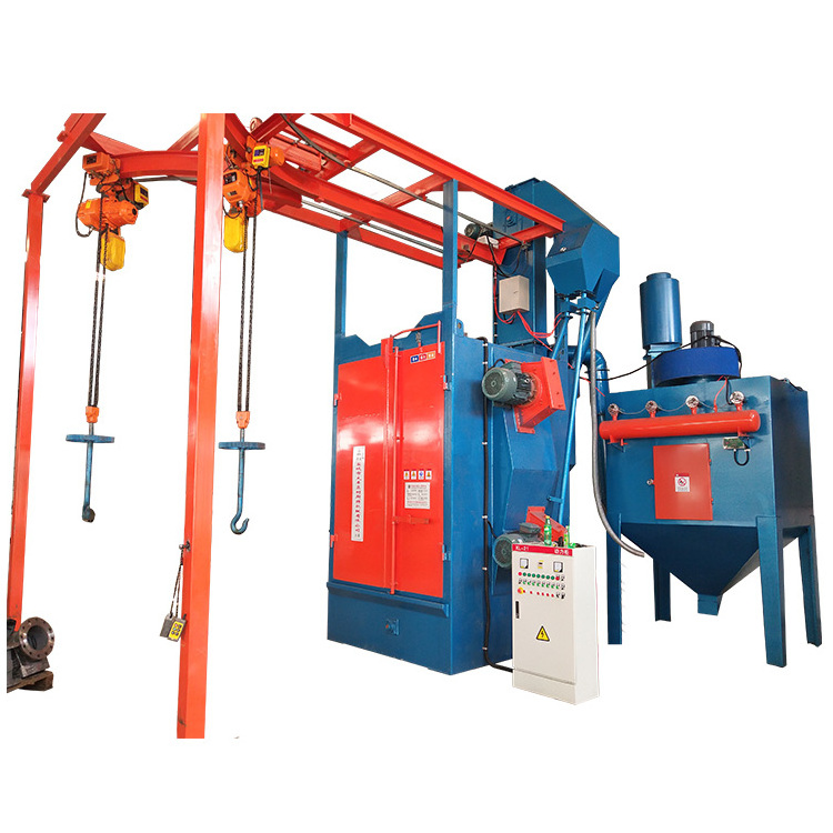 Q376 steel industrial Hook type shot blasting machine price