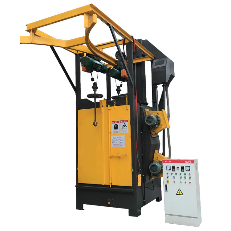 Q376 steel industrial Hook type shot blasting machine price