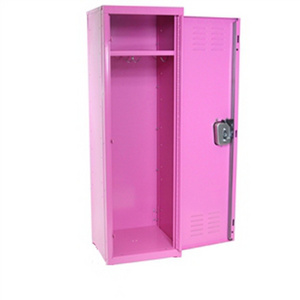 Hot Sale Pink Color Kids use Steel metal LOCKER Wardrobe