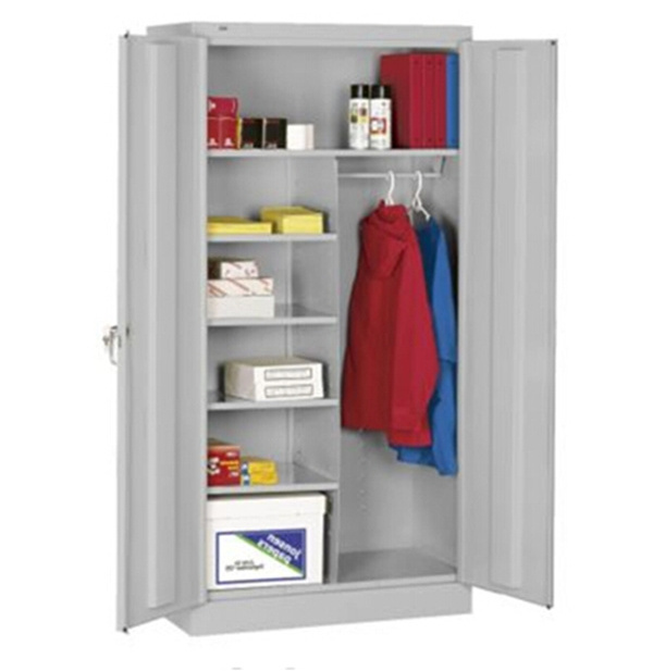 Detachable Folding 2 Door Cheap Wardrobe With Book Shelf