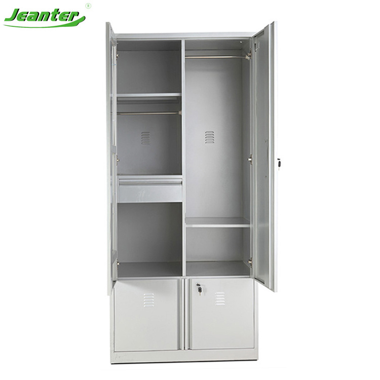 Metal Wardrobe Storage Closet, Metal Armoire Wardrobe With Two Doors