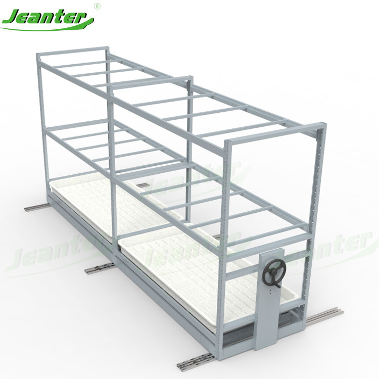 Mobile Grow Racking Automatic Micrograms Grow Kit Racks Shelves Farming Movable Hydroponic Vertical Grow Rack