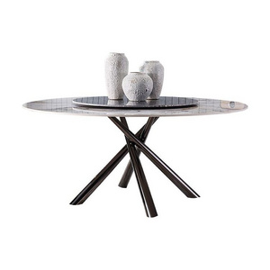 Top Quality modern folding extendable furniture dining table sets luxury 6 chairs sintered stone ceramic marble dining table set