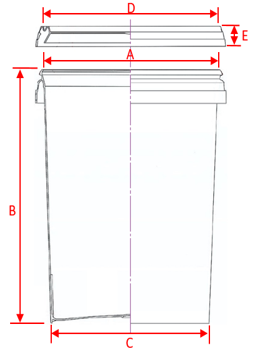 Top Quality Chemical Resistant 20L Tapered food grade 5 gallon bucket with lid (Nupail) for Food & Beverage