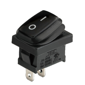 Customized JEC Waterproof Marine Black Rocker Switch Ip65 On-Off Single Pole For Sale