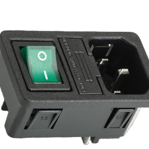 Home Design Customized JEC C14 Power Inlet Socket With Switch And Fuse Holder Made in Taiwan For Export