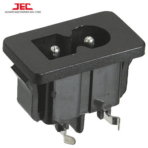 JEC TAIWAN IEC60320 C8 POWER AC INLET 2 pin SOCKET plug connector