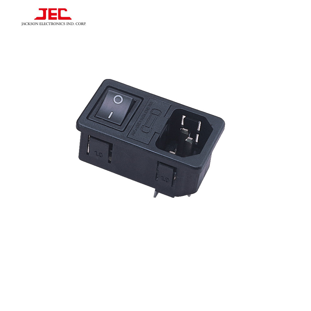 Home Design Customized JEC C14 Power Inlet Socket With Switch And Fuse Holder Made in Taiwan For Export