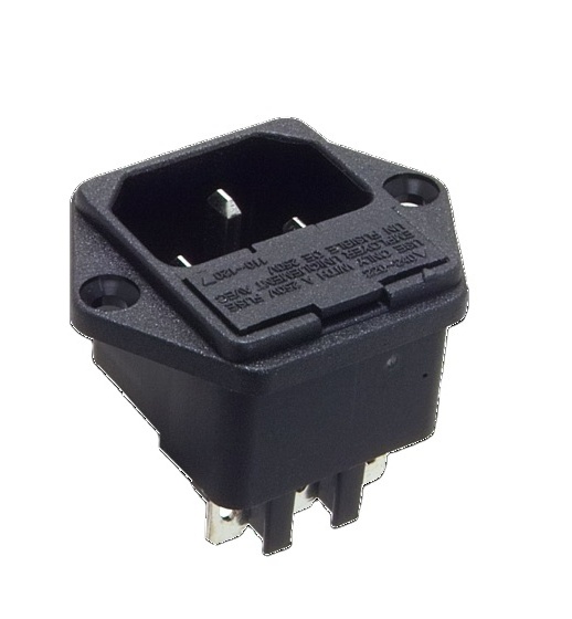 Electrical Supplies Industry Single Outlet Power Socket With Fuse Holder For Sale