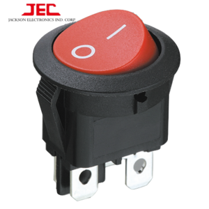 JEC RLEIL Round ROCKER SWITH 606 Series ON-OFF DPST DPDT Double Pole color light switch