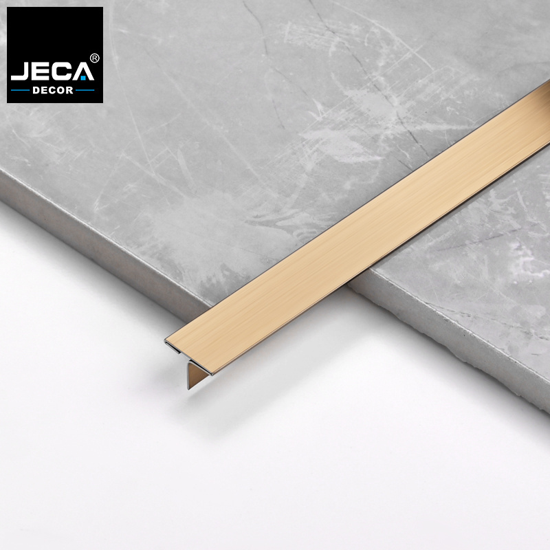 Foshan Manufacturer JECA Tile Molding For Stainless Steel Golden Profile Wall Metal Decorative Trim Strip For Ceiling