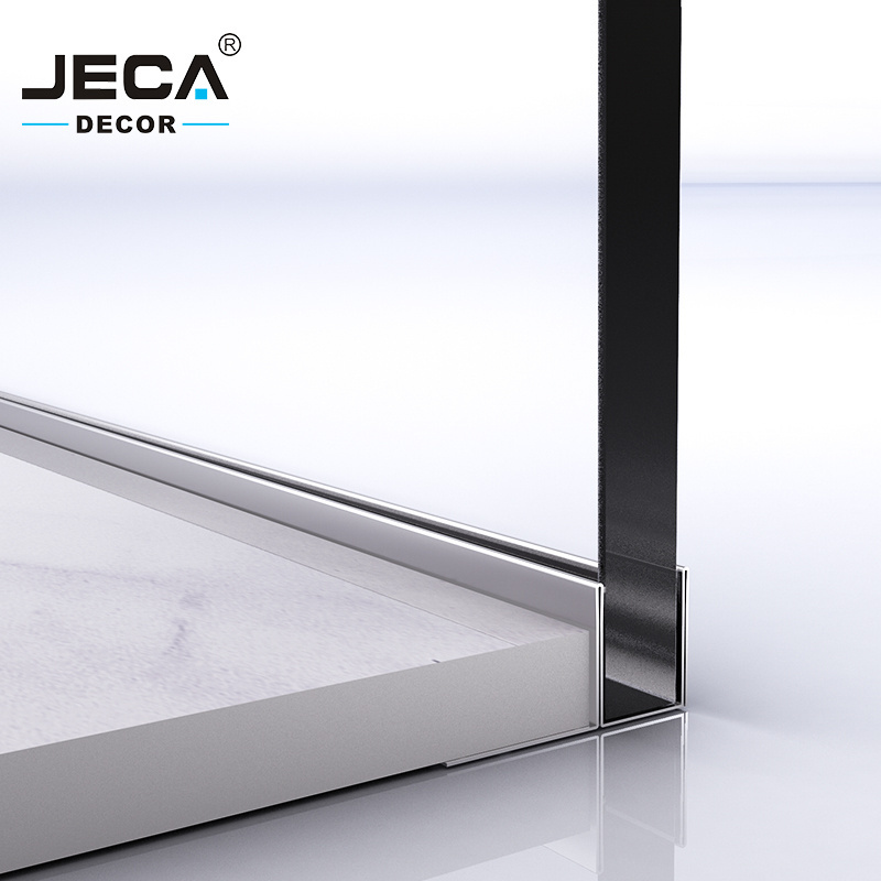 Foshan Factory JECA Wholesale Stainless Steel Profile Glass Holder Clamping Glass Profile Railing OEM Glass Railing Profile