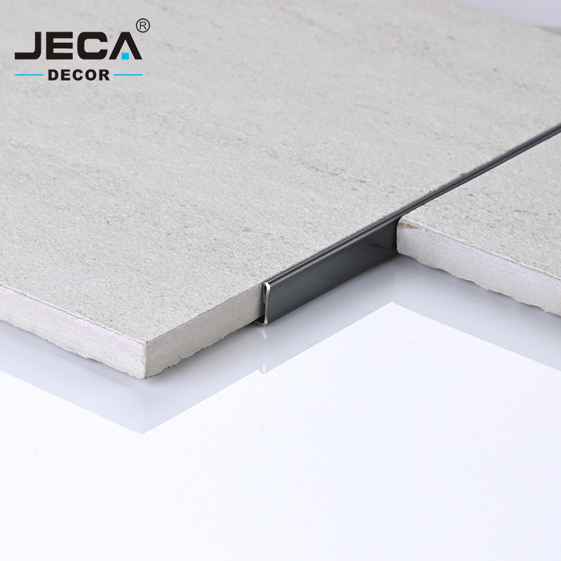 Foshan Factory JECA Decorative L Shaped Metal Trim Stainless Steel Tile Corner Trim For Wall Decoration Floor Transition Strip