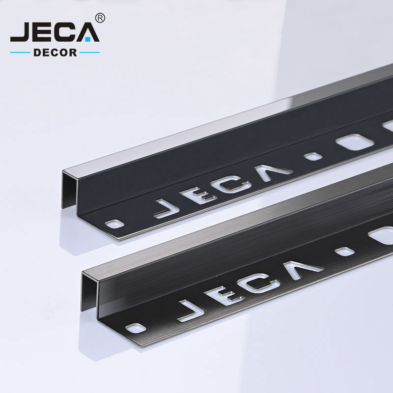 Foshan Factory JECA Stainless Steel Tile Trim Tile Corner Trim For Wall Edges Decoration 304/316 Tile Edging Trim