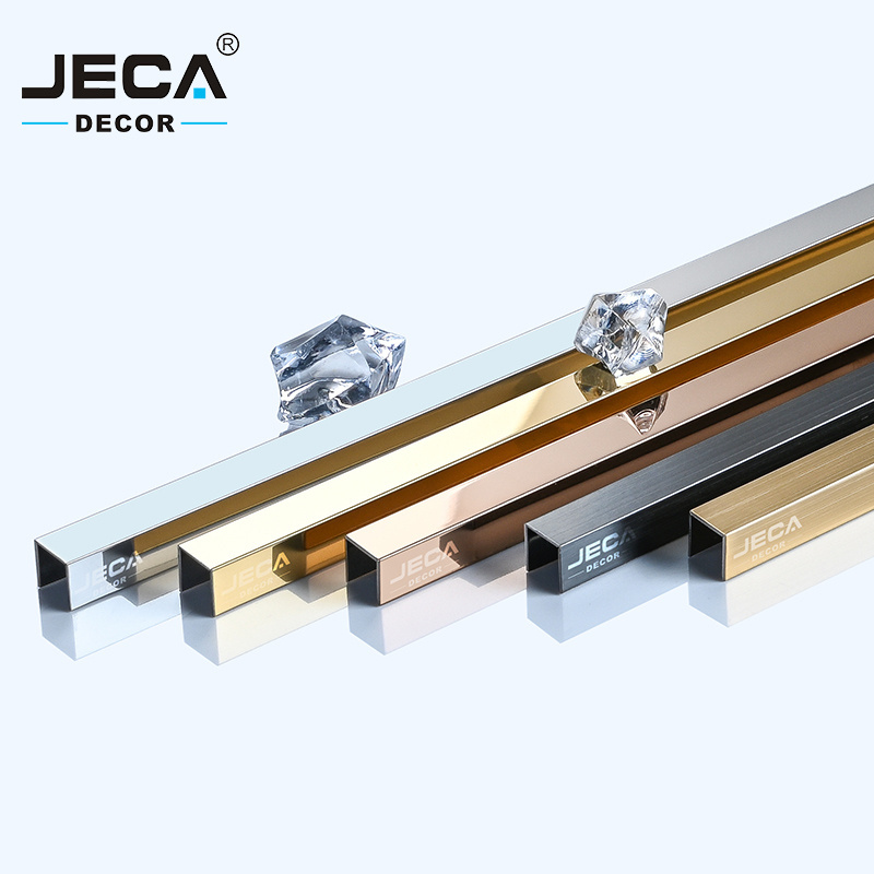 Foshan Factory JECA Tile Accessories Stainless Steel Tile Trim For Wall Floor Furniture Decoration 304 Ceramic Tile Profiles