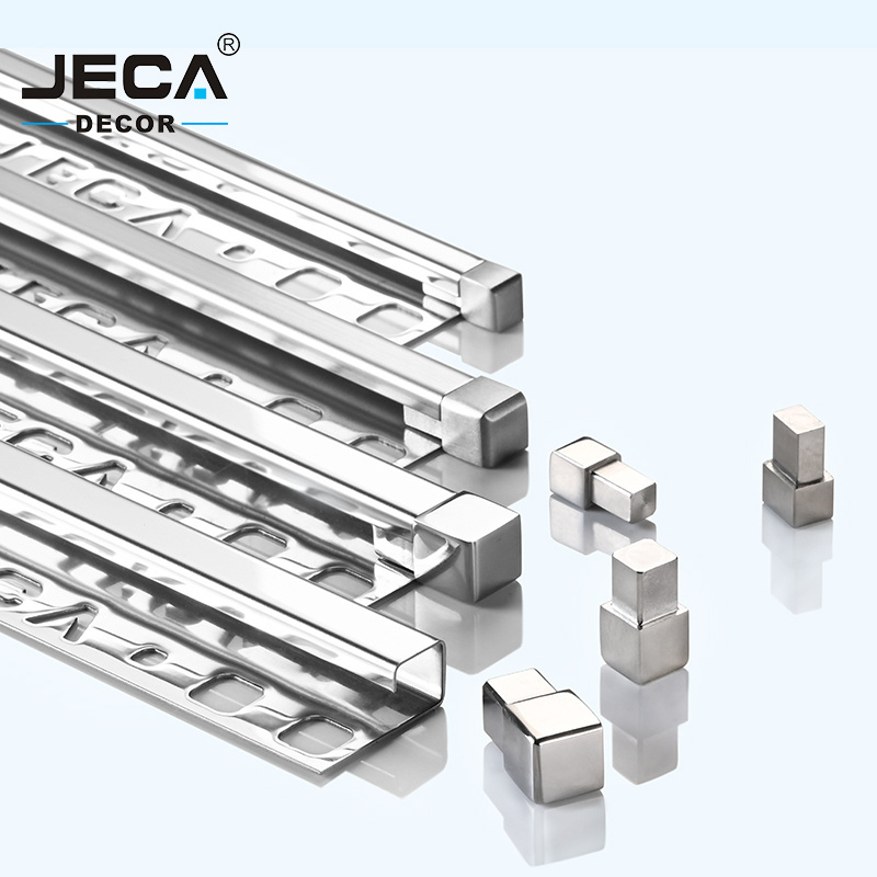 Foshan Factory JECA Tile Accessories Stainless Steel Tile Trim For Wall Floor Furniture Decoration 304 Ceramic Tile Profiles