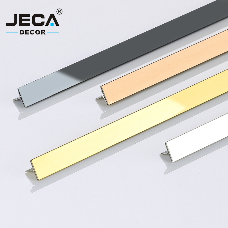 Foshan Manufacturer JECA Tile Molding For Stainless Steel Golden Profile Wall Metal Decorative Trim Strip For Ceiling