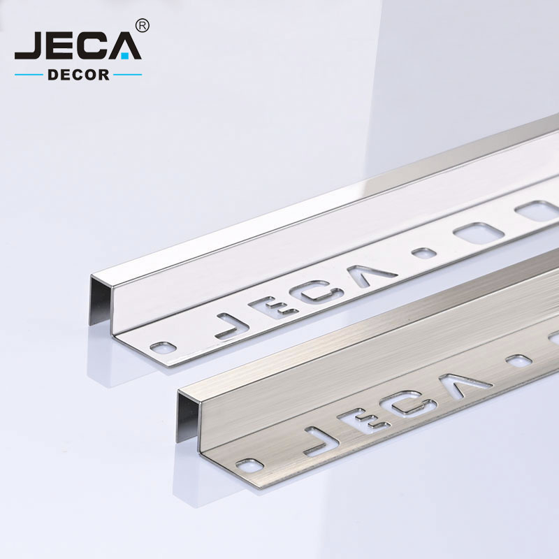 Foshan Factory JECA Stainless Steel Tile Trim Tile Corner Trim For Wall Edges Decoration 304/316 Tile Edging Trim