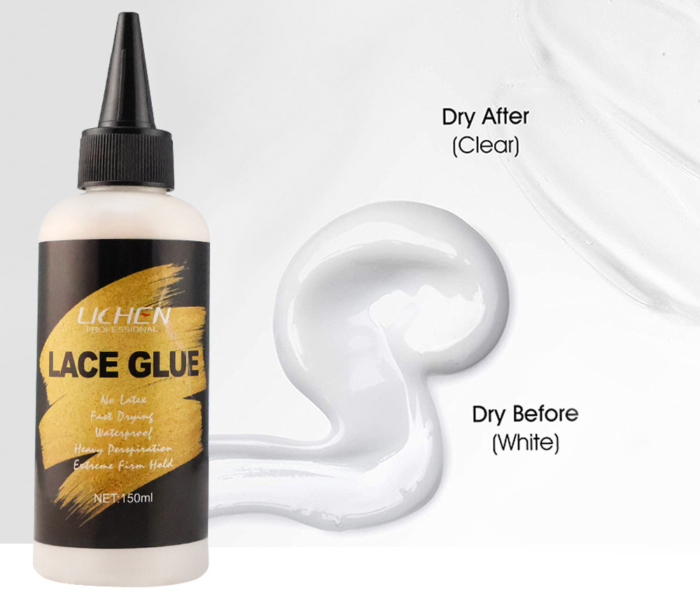 lace adhesive glue clear wig lace glue waterproof strong hold latex free hair glue for lace frontal wig