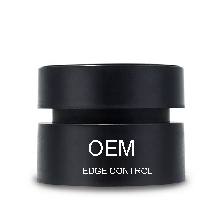 Super strong hold black edge control with transparent color long lasting hair pomade acceptable OEM ODM