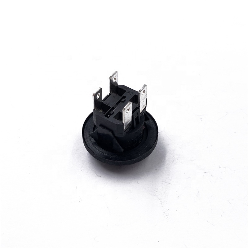 JEC On Off Rocker Switch Automotive JS-KAN-L7-RB Round 2 Pin Spst