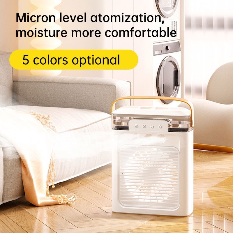 USB Mini Cooler Fan for Desktop Dorm Use Spray Fan Humidification Refrigeration Portable Air Cooler for Air Conditioning