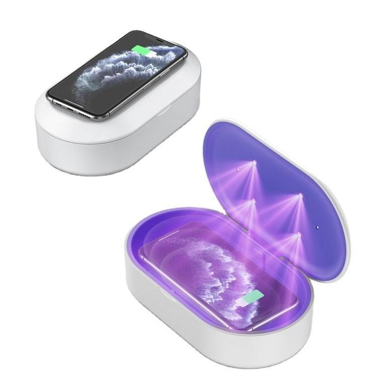 Wireless Charging Box Uv Light Sanitizer Uv Sterilizer Box For Phone  with Aromatherapy AY57