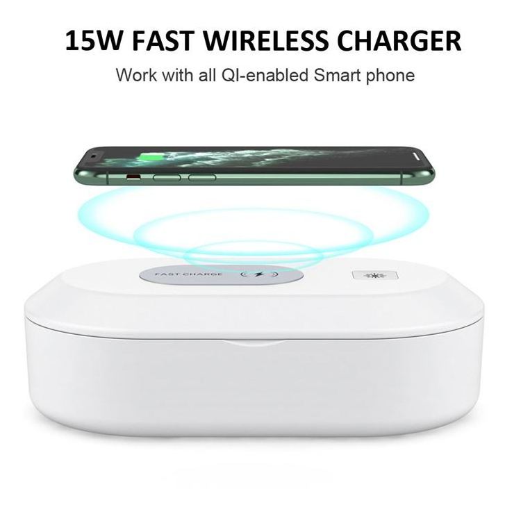 Wireless Charging Box Uv Light Sanitizer Uv Sterilizer Box For Phone  with Aromatherapy AY57