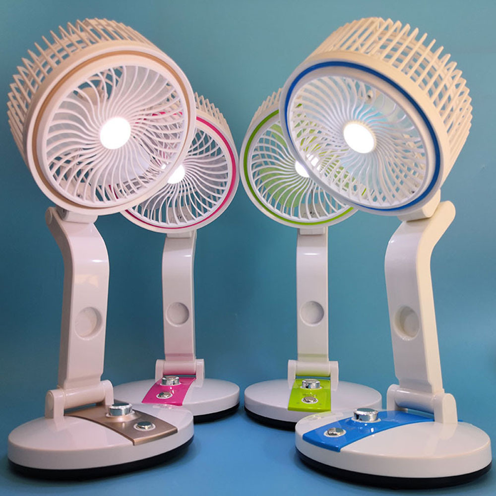 2024 New phone LED Student Desktop Fan Desk Lamp Fan Gift USB Charging Co263 Dual-use Folding Digital Plastic OEM Mini Fans