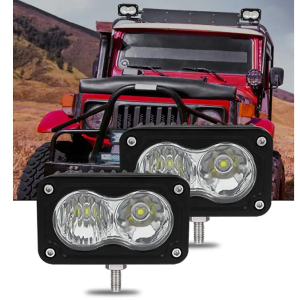 Jedison 3Inch LED Fog Light 20W Spot Pods Lights Mini White Amber Ditch Chase Light Pods for Motorcycle Truck UTV SUV ATV