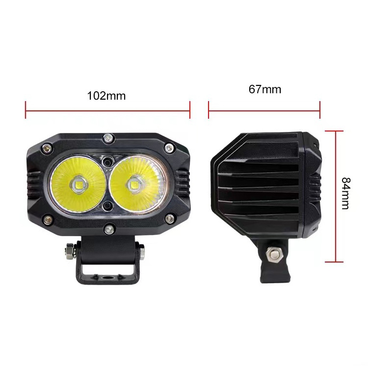 Jedison 40W LED Work Light 4inch 6000K White Fog Light Car Spotlight for Truck Motorcycle